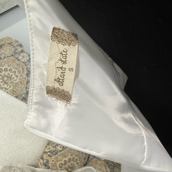 Altar'd State White Puff Sleeve A-Line Sundress - Picture 2 of 8